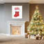 «Candy Cane Stocking» par Wood, reproduction d'art encadrée-338431433