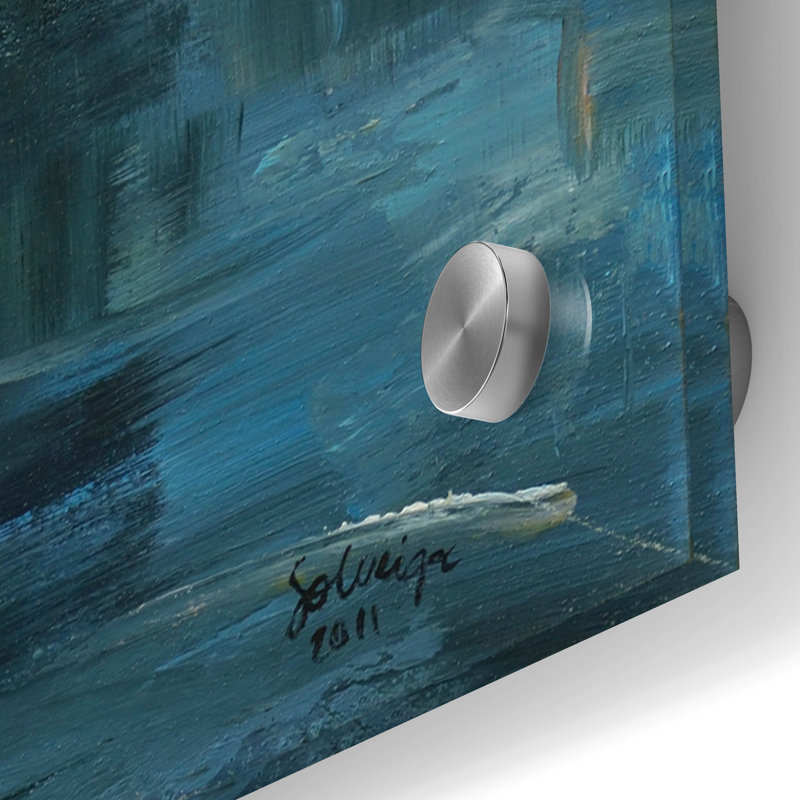 Art épique «Marina Piccola» par Solveiga, verre acrylique «Marina Piccola» par Solveiga, H 36 po x l 36 po