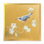 « gold oiseau on florals ii », reproduction d’image sur toile-48308804-48308808