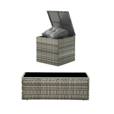 Outdoor Coffee Table With 73-gallon Deck Box