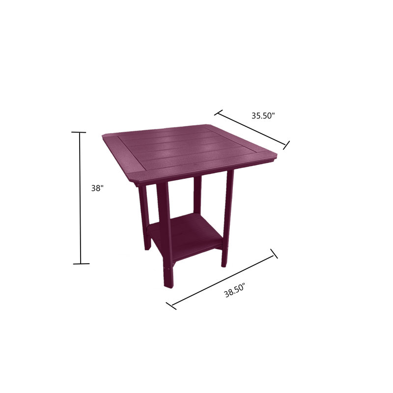 Table bistro Phat Tommy, Mauve