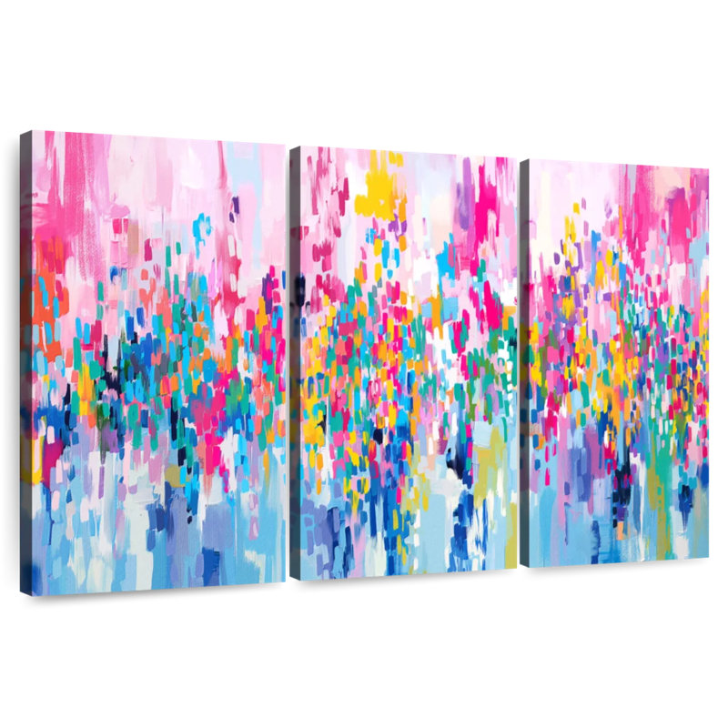 Avery Abstract Vibrant Mix III, H 28 po x l 45 po