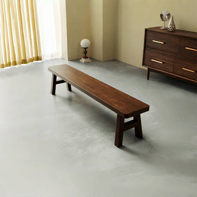 Banc en bois massif Kaile