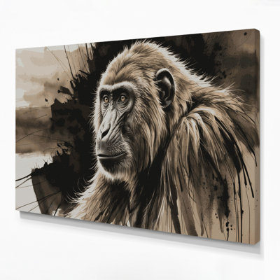 Art animalier sur toile brun