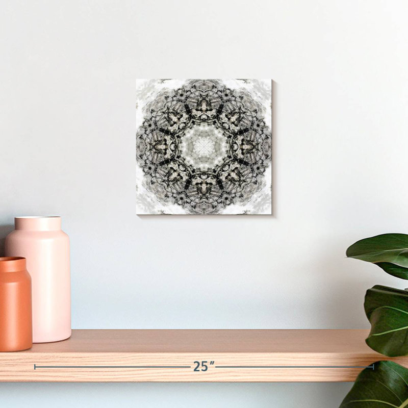 Black White Kaleidoscope II, 10'' H x 10'' W