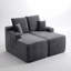 Canapé modulaire Cloud, méridienne en L avec méridienne en R avec assise profonde et canapé confortable à 2 places pour un salon moderne,-1168996623