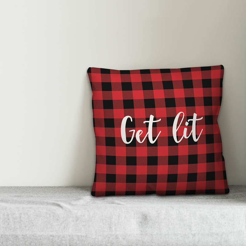 Plaid Throw Pillow, Pillow Cover