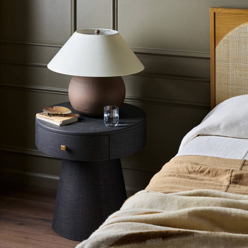 Table de chevet Chiro, Lin noir