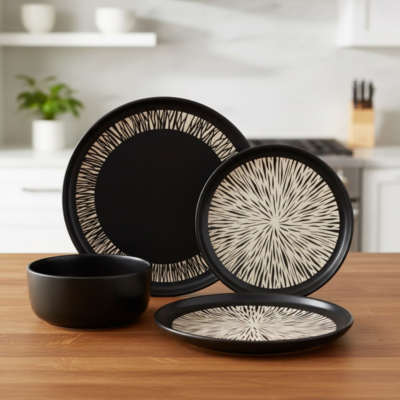 Stoneware Dinnerware - Service for 4
