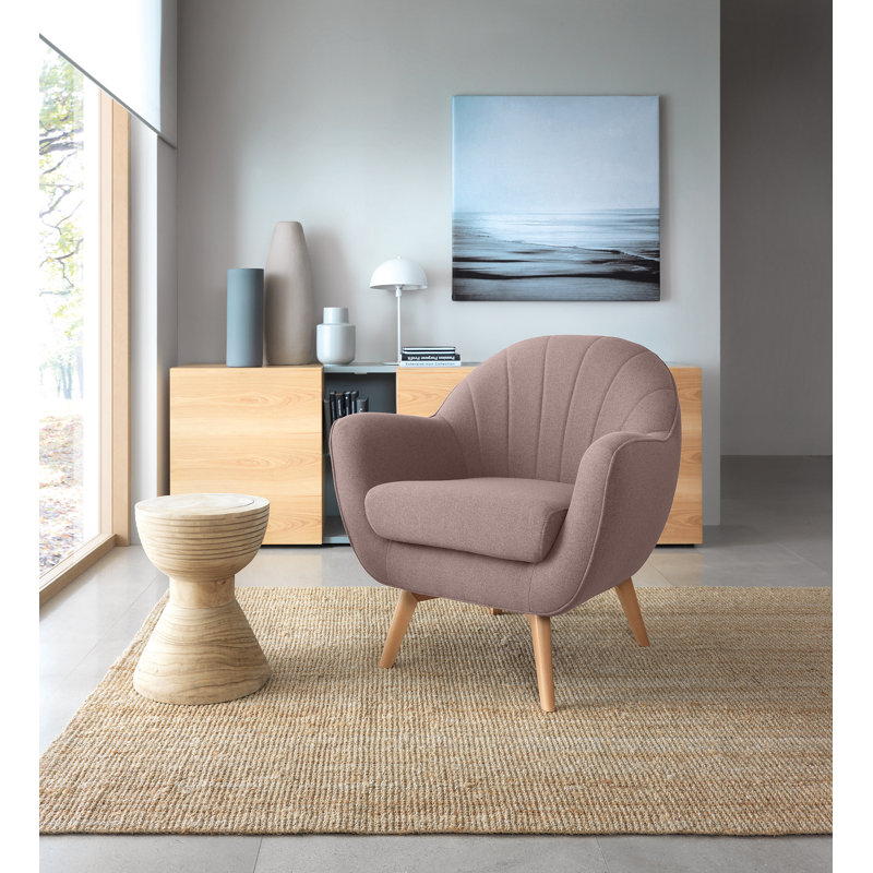 Percy Upholstered Armchair, Lilac