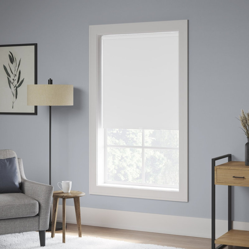 Blackout Cordless Roller Shade, 34"W x 74"L, White