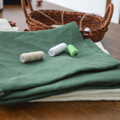 100% Natural Linen Needlework Fabric For Clothing, Home Decor