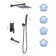 Wall Mounted 16" Rain Shower Head System With Air Injection Technology