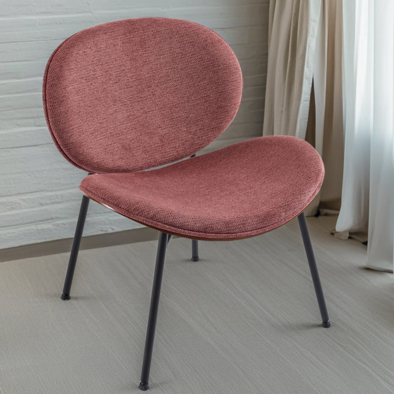 Chaise longue en cuir Mid-Century, Similicuir rouge