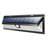 12" Solar-Powered Outdoor Wall Light with Motion Sensor 6000K