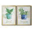 Basilic en pot - Ensemble de 2 peintures sur toiles-1337201795-1337202045