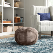 20" Square Outdoor Bead Filled Pouf/Ottoman- Sunbrella TOKEN SURFSIDE Glen Raven Jordan Manufacturing 9095pk1 3568l