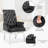 Upholstered Tufted Arm Dining Chairs-648702696