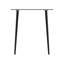 Glass Top Metal Base Dining Table