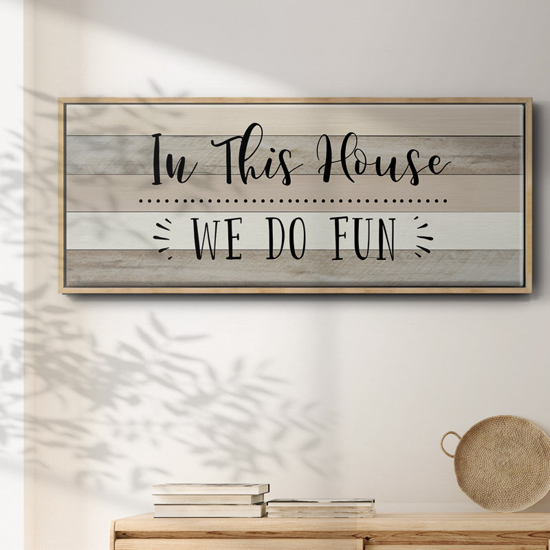 We Do Fun - Toile encadrée