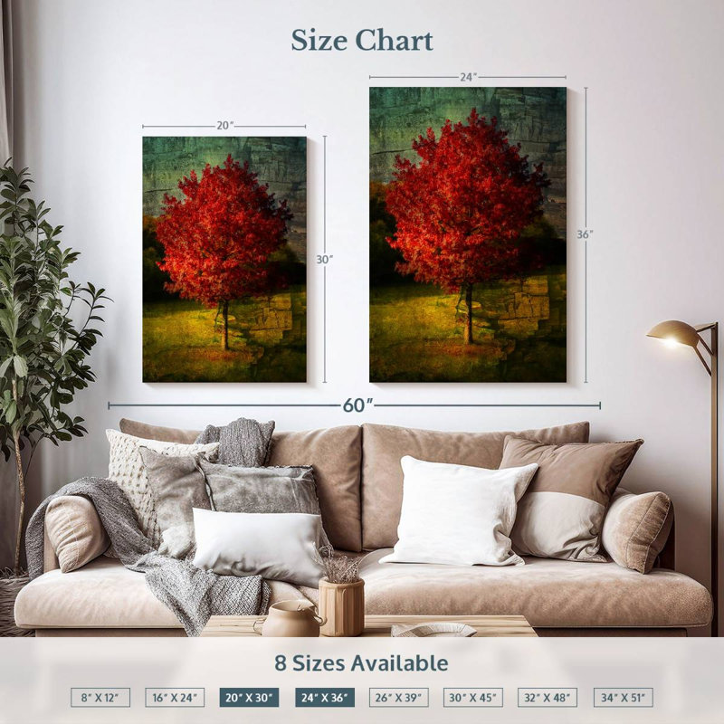 Arbre Harnek Red Autumn, H 36 po x l 24 po