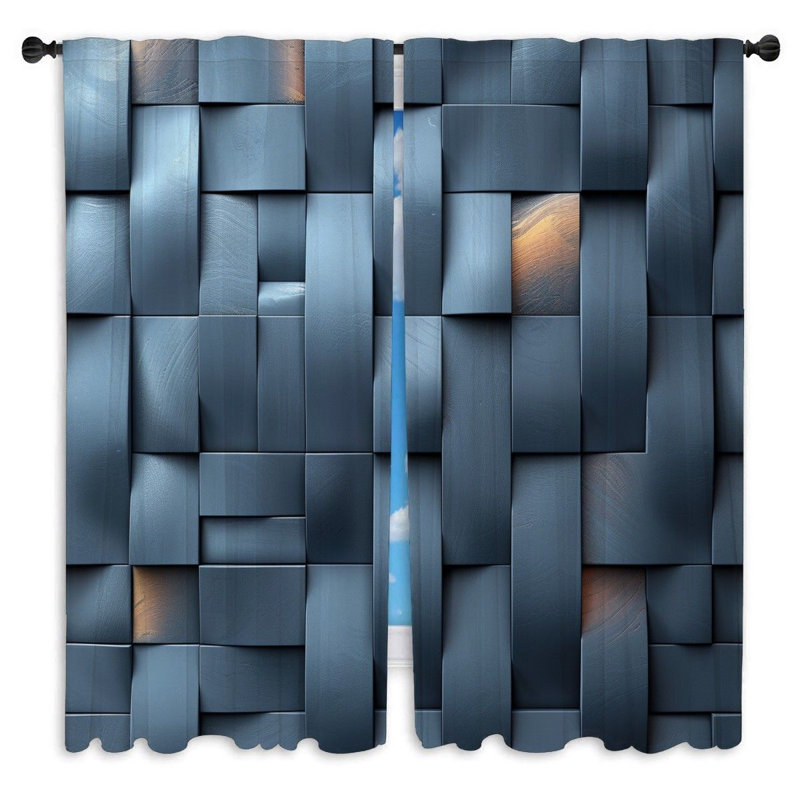 Lyssette Room Darkening Curtain Pair, 20" W x 52" L