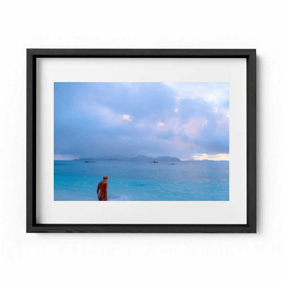 Caribbean Blue Print by Joseph Regan
