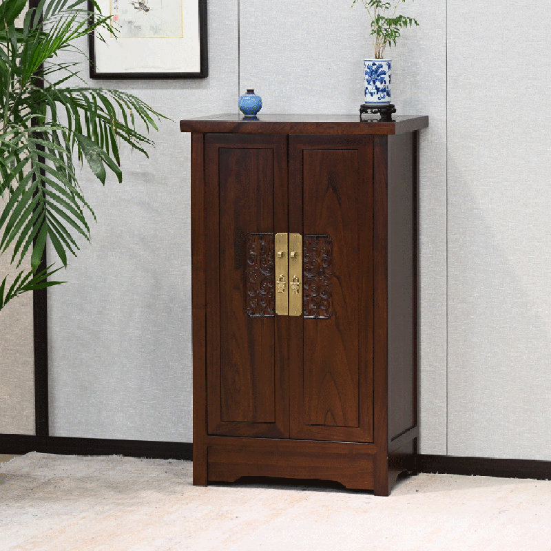 Armoire de rangement pour chaussures en bois massif 12 paires