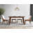 Ginny 5 Pieces Walnut Finish W/ Side Chairs Dining Room Set