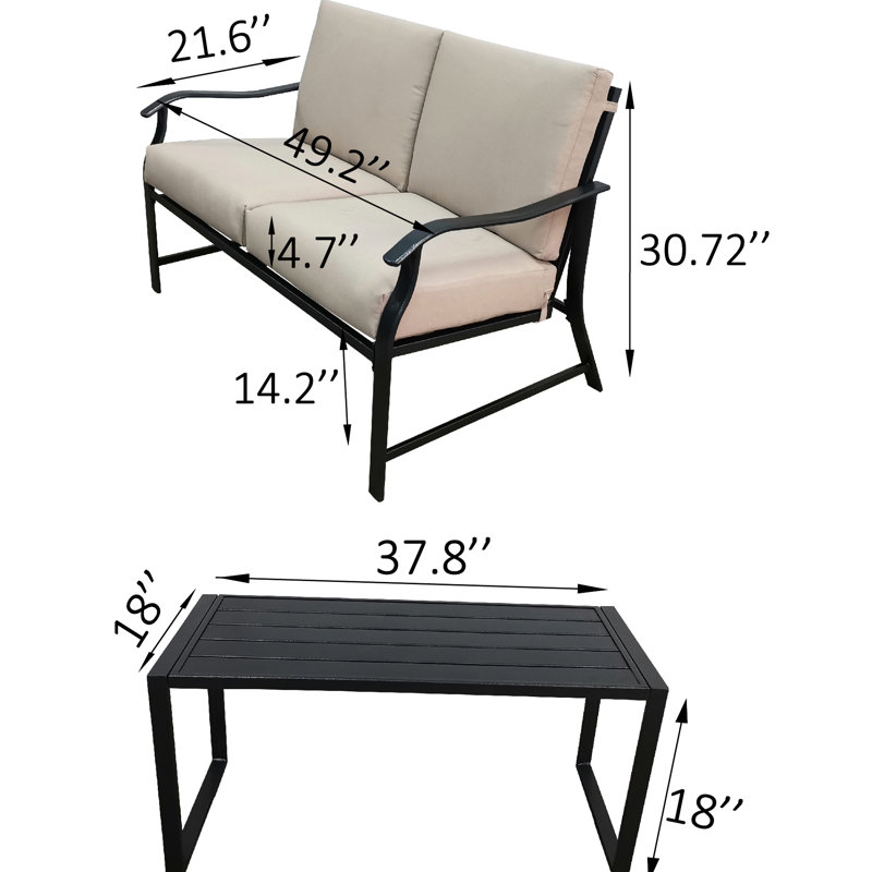 And Table B - Black Metal Decoration For Homes Interiors Pair Home Furnishing Items, Beige, Black