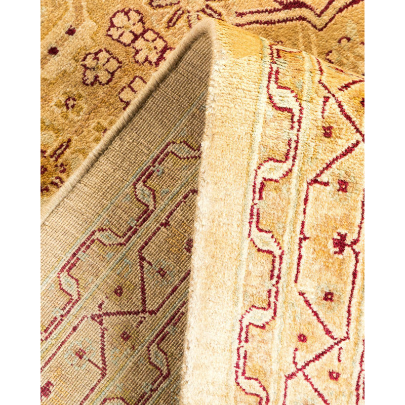 Tapis unique noué à la main Sprow - sable, 8 pi 1 po x 10 pi 6 po