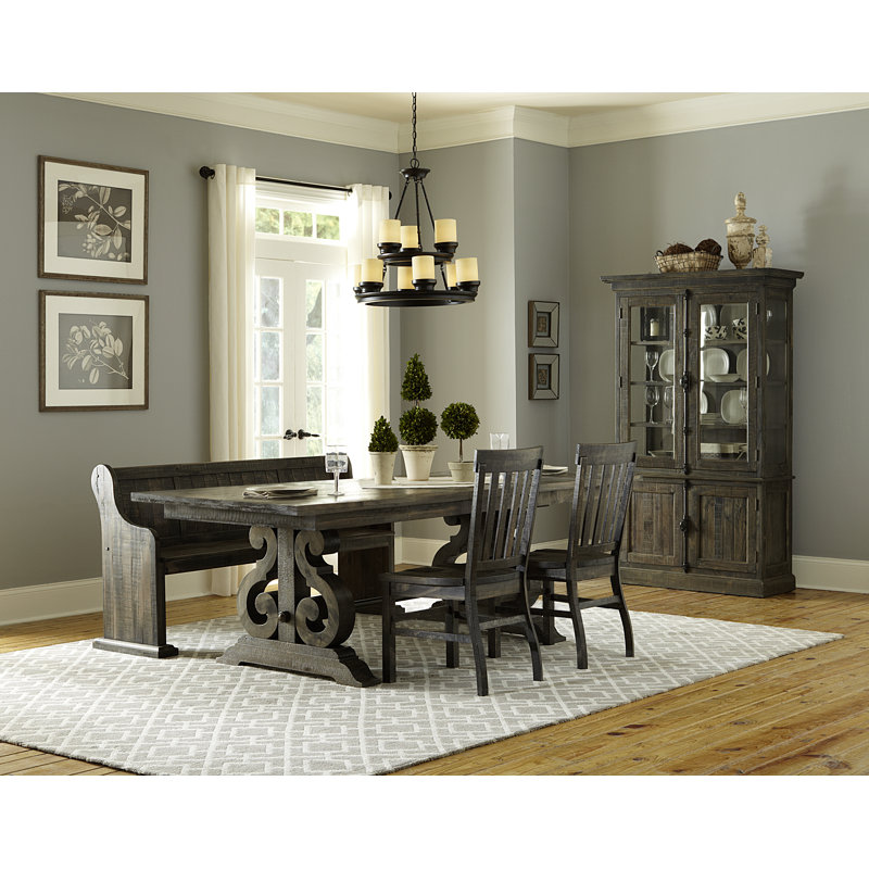 Horncastle Solid Wood Bench, Peppercorn