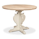 Round Pine Wood Dining Table