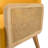 Mayenne Upholstered Accent Chair with Rattan Arms-1017493440