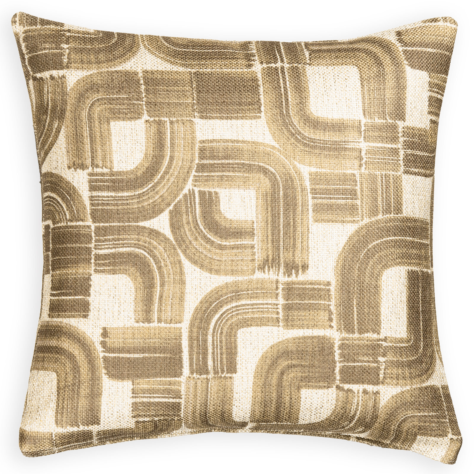 Albue Throw Pillow, Teak, Polyester, 26" x 26"
