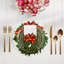 Christmas Wreath Cotton Blend Square Napkins-1748952486