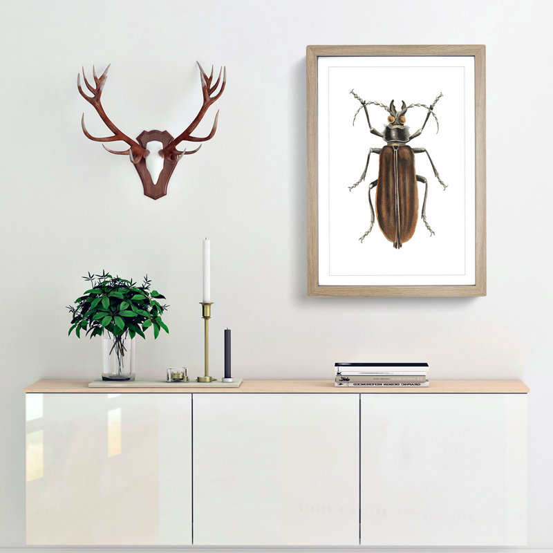 Beetle by George Shaw - Picture Frame Painting, Oak, 60cm H x 40cm W x 2cm D
