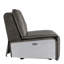 Fauteuil inclinable Metier en cuir fleur et aluminium avec mouvement intégral en mousse et conception durable