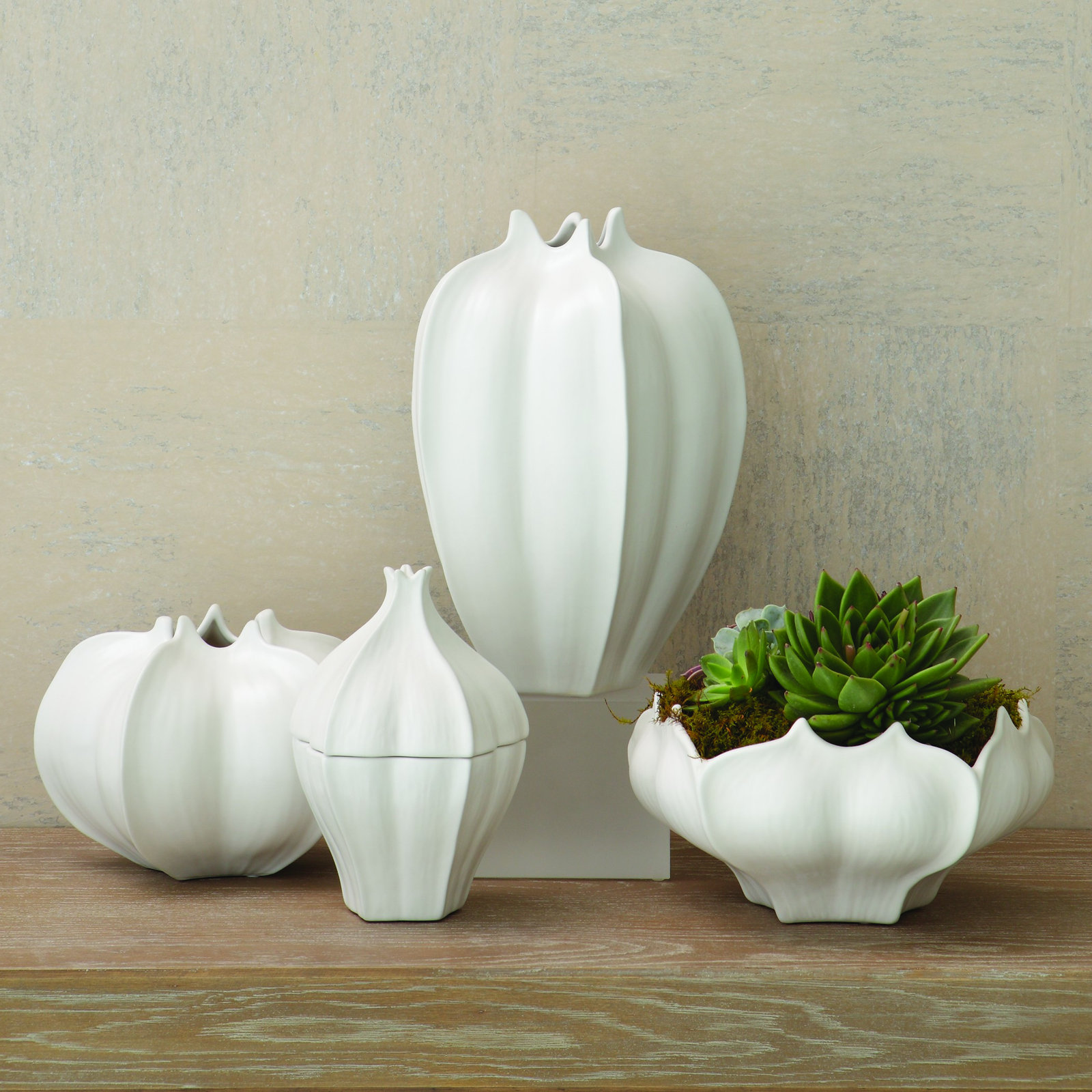 Star Fruit Table Vase, 13" H x 10" W x 10" D