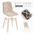 49cm H Linen Upholstered Side Chair in Beige-114193357