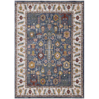 Jahnya Blue Classic High-Traffic Stain Resistant Carpet