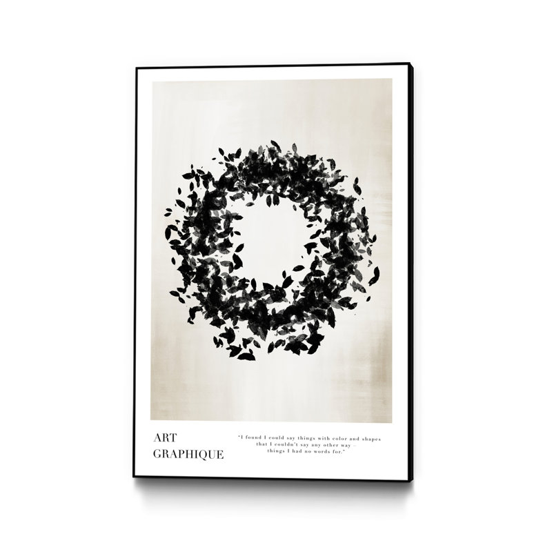 «Organic Circle», toile encadrée