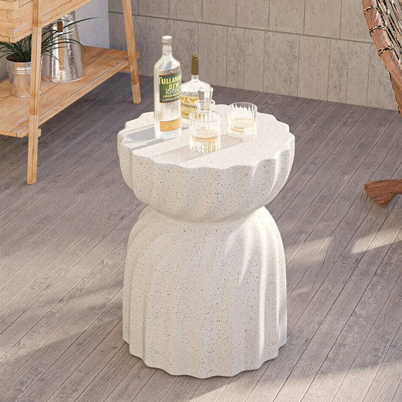 Aubria Drum End Table