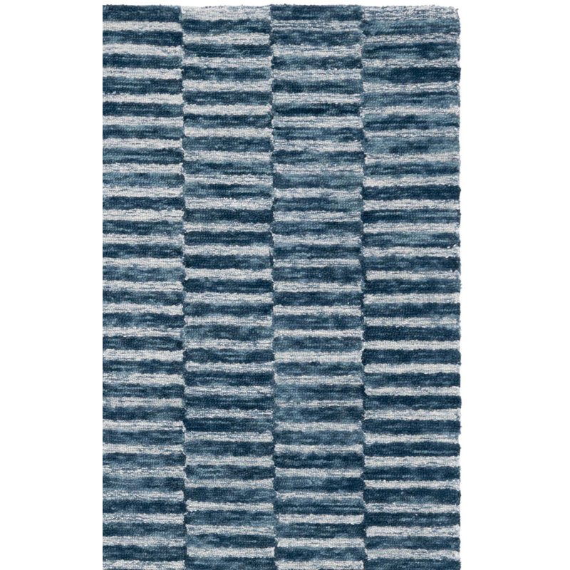 Tapis rayé en laine Madelline, Tapis de couloir 2 pi 3 po x 8 pi