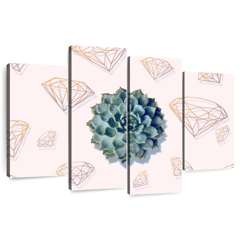 Cool Succulent Plant, H 54 po x l 84 po