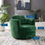 Fauteuil pivotant en velours Pirouette Performance-219657717