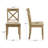 Solid Wood Farmhouse Style X-Back Dining Chair With Woven Seat-924601933-924601935