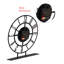 Metal Quartz movement / Crystal Tabletop Clock in Black