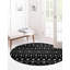 Tapis noir / blanc en polypropylène tissé à la machine Briehn-511081559