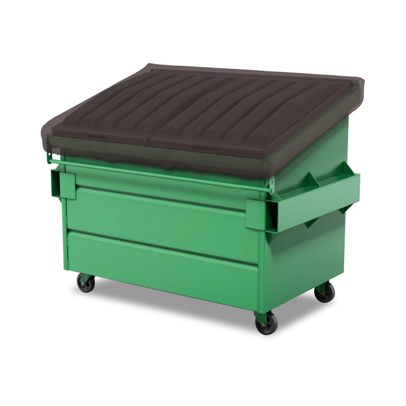Heavy Duty Multipurpose Outdoor Dumpster Cover, Durable & UV Resistant Waterproof Trash Can Cover, 6" H x 51" W x 36" D